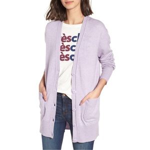 SALE 💜 J. Crew Oversize Wool Cardigan in Lavender